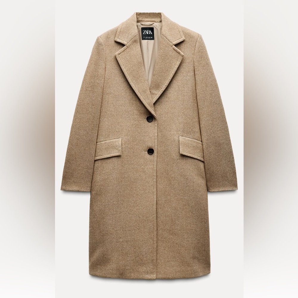 Zara soft camel coat - Picture 6 of 10